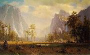 Albert Bierstadt Looking up Yosemite Valley Germany oil painting artist